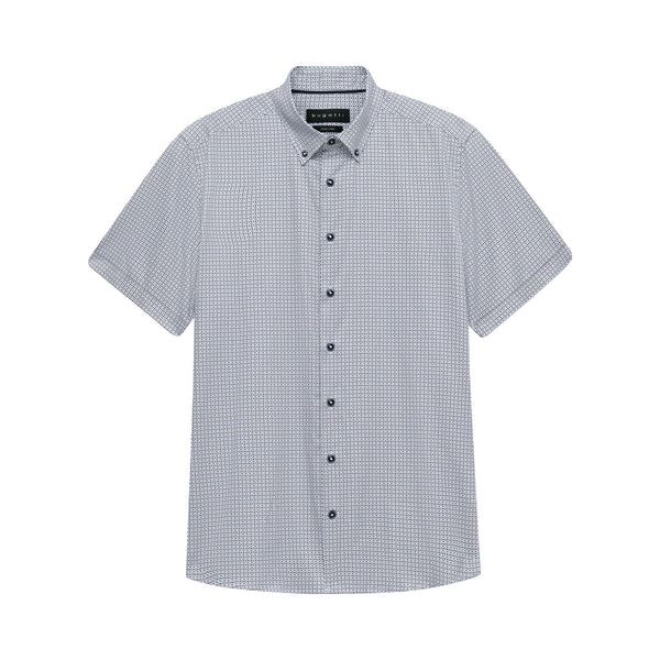 Bugatti Patterned Short-sleeved Shirt