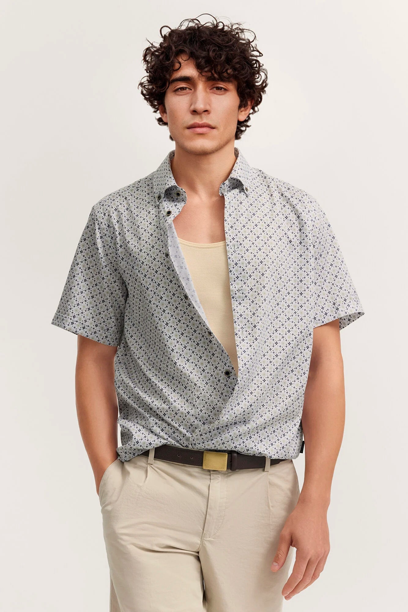 Bugatti Patterened Short-sleeve Shirt