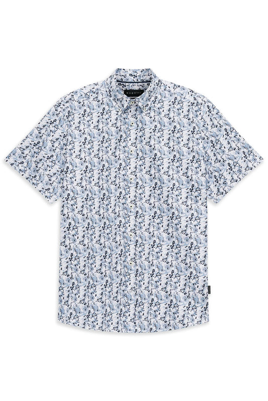 Bugatti Patterned Short Sleeve Shirt