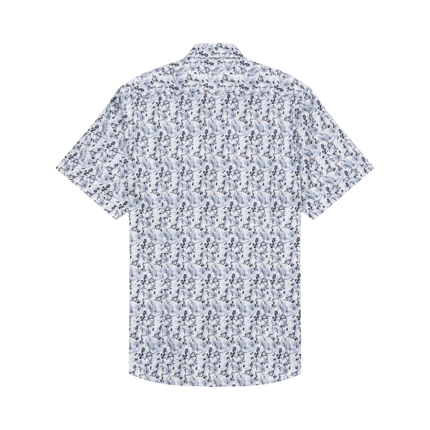 Bugatti Patterned Short Sleeve Shirt