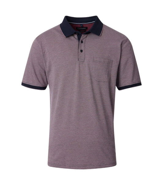 Casa Moda Textured Polo Shirt