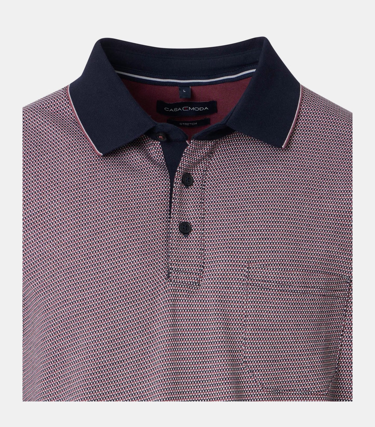 Casa Moda Textured Polo Shirt