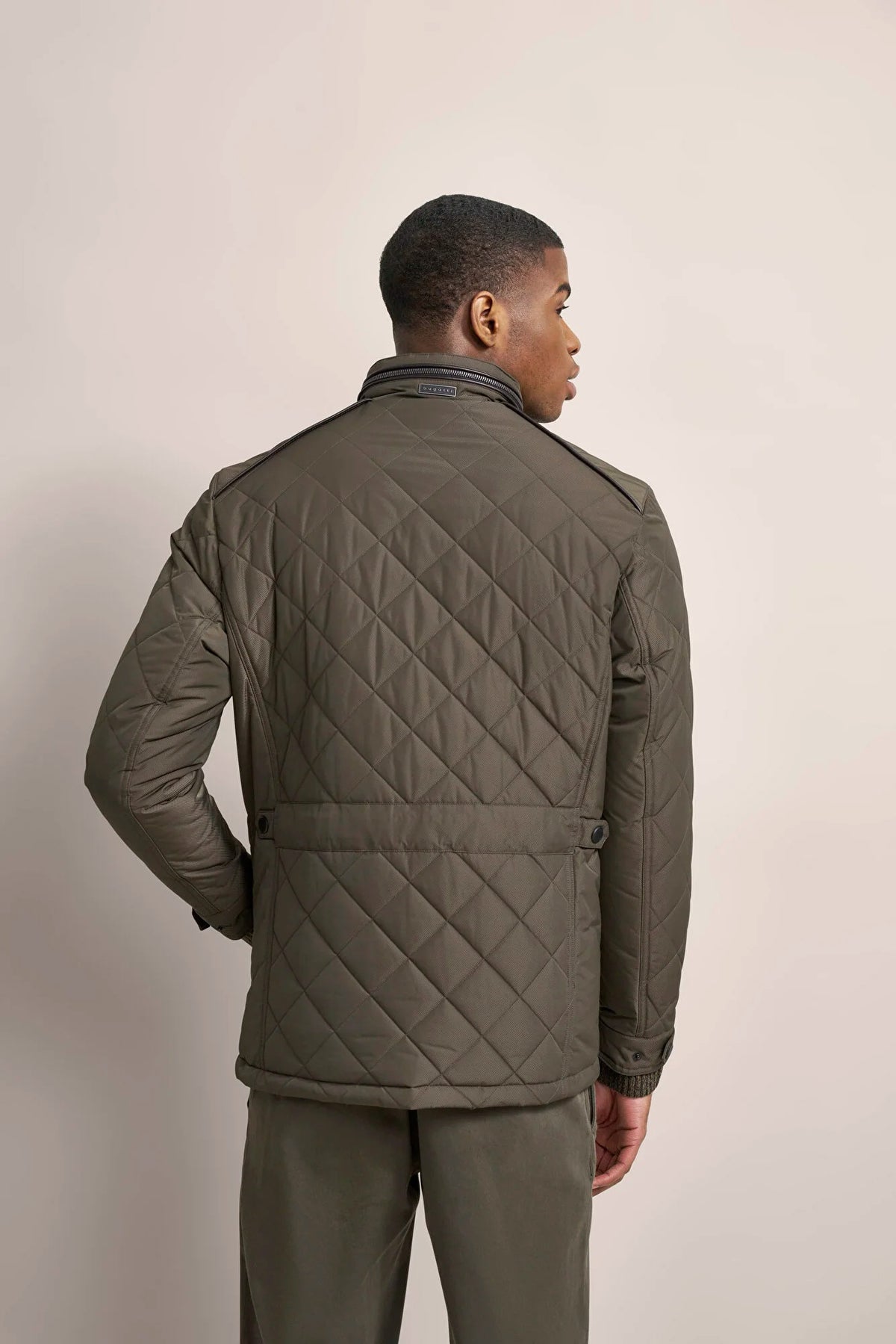 Bugatti Men's Quilted Field Jacket – Olive