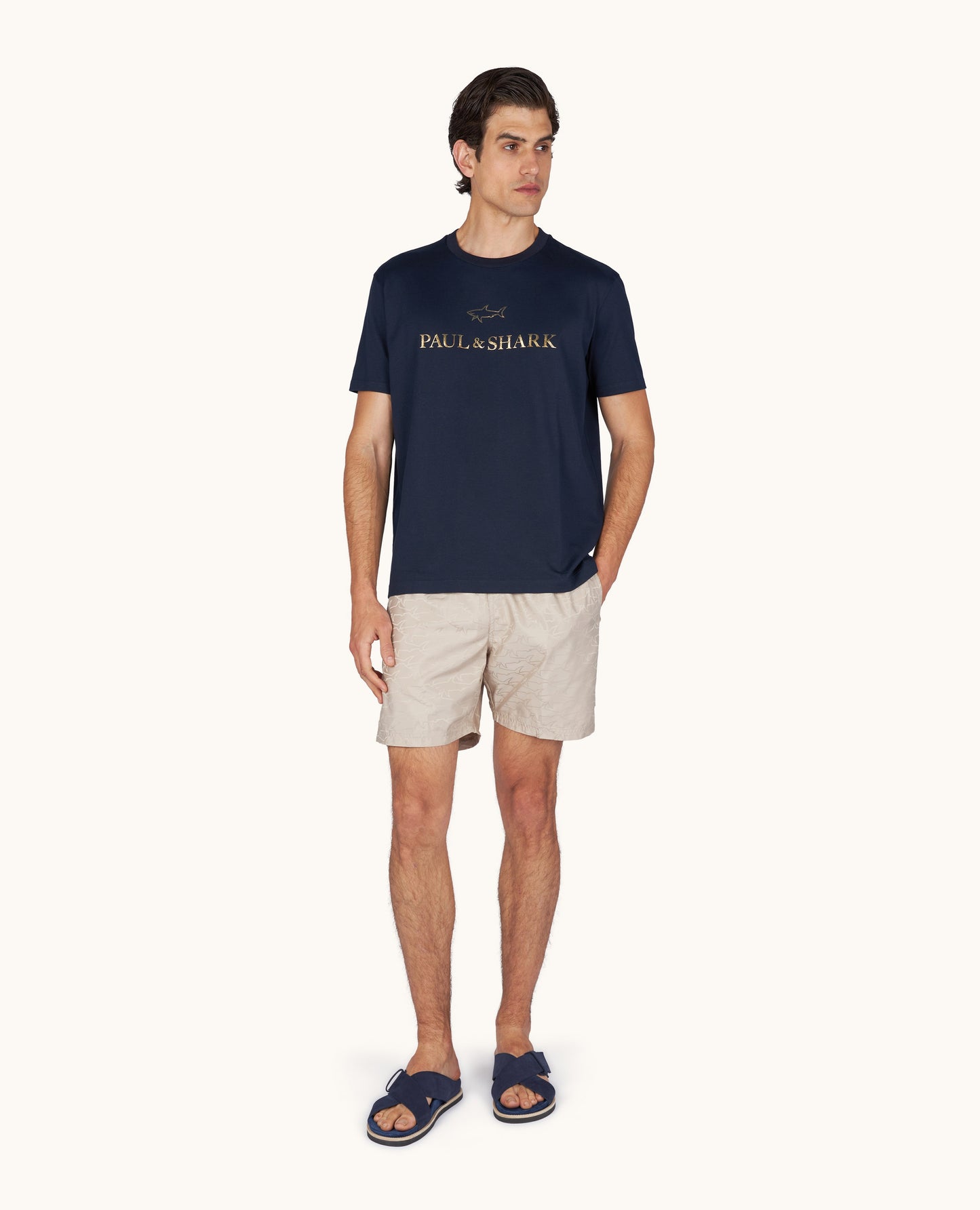 Paul & Shark Light Cotton Printed Jersey T-Shirt