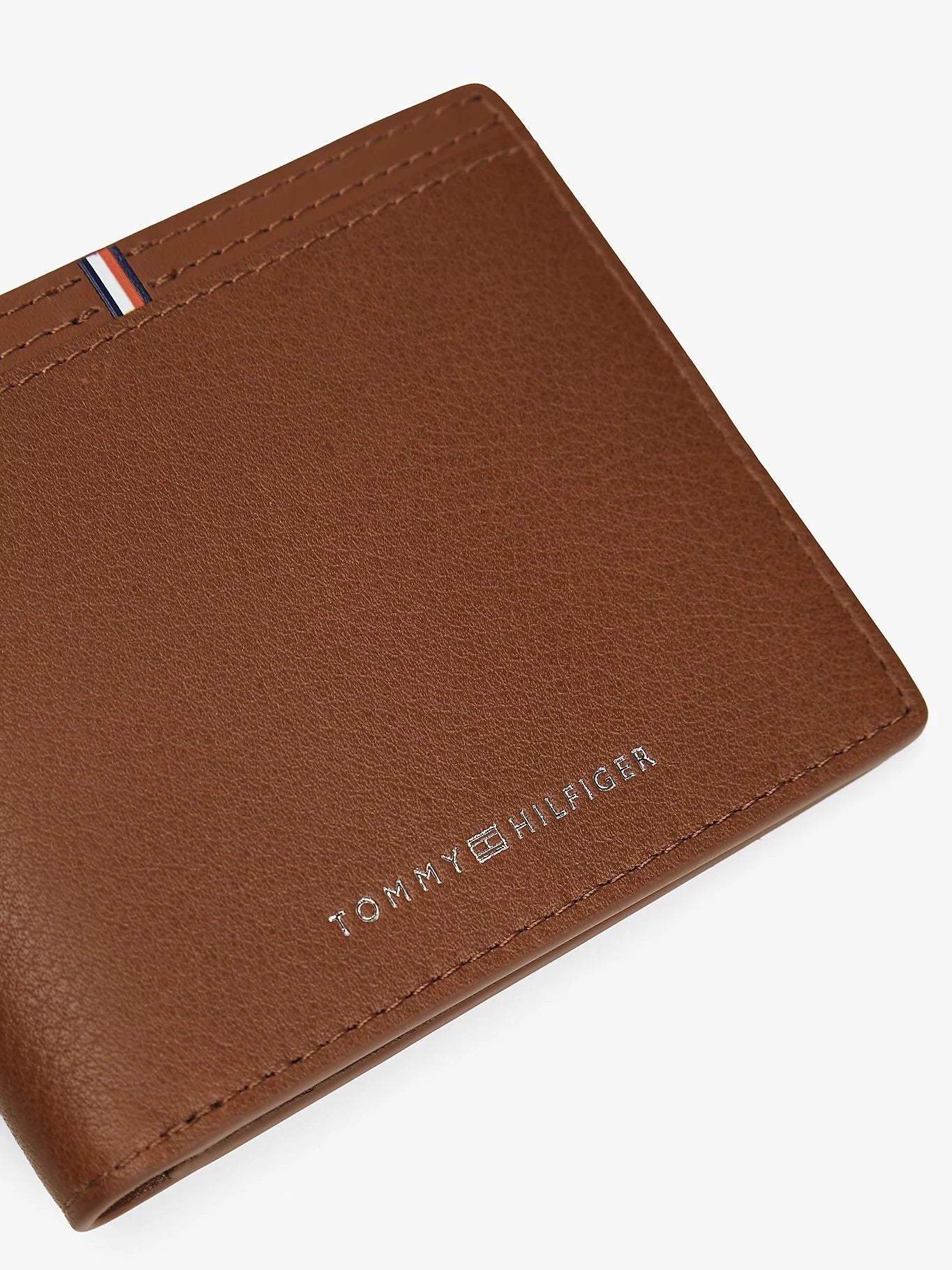 Tommy Hilfiger Corporate Logo Leather Credit Card Wallet