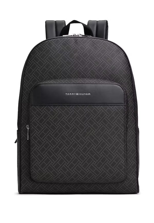 Tommy Hilfiger Flag Mixed Texture Dome Backpack