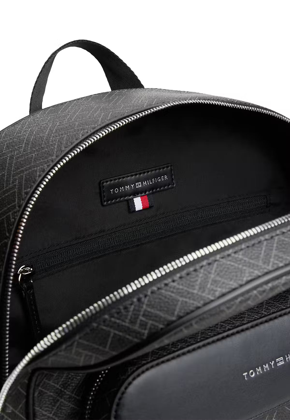 Tommy Hilfiger Flag Mixed Texture Dome Backpack