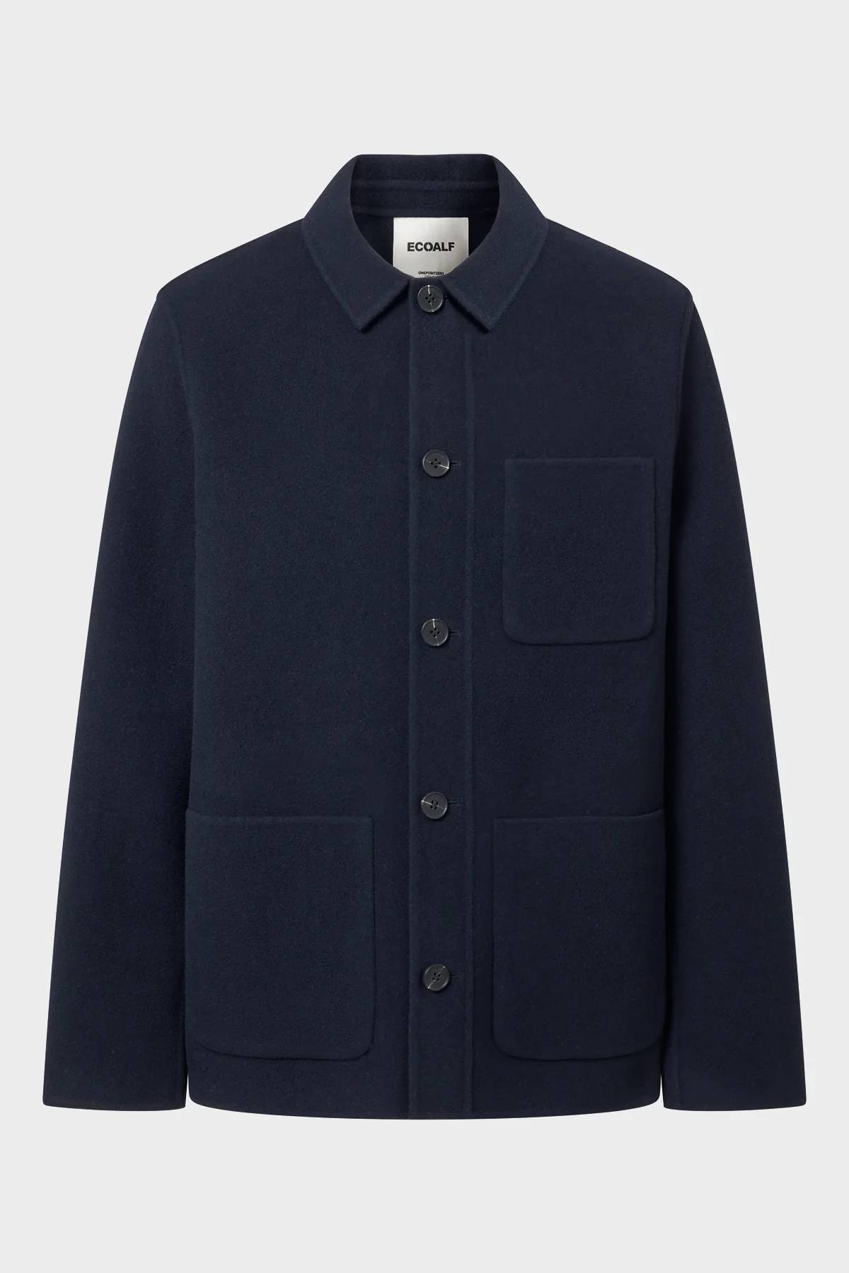 Ecoalf Arone Recycled Wool Jacket - Deep Navy