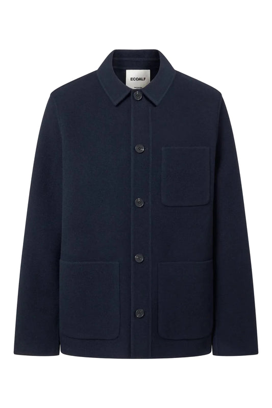 Ecoalf Arone Recycled Wool Jacket - Deep Navy