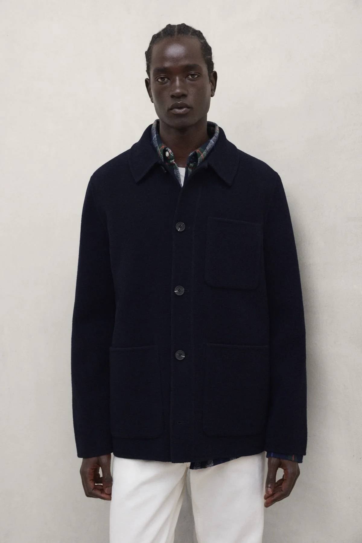 Ecoalf Arone Recycled Wool Jacket - Deep Navy