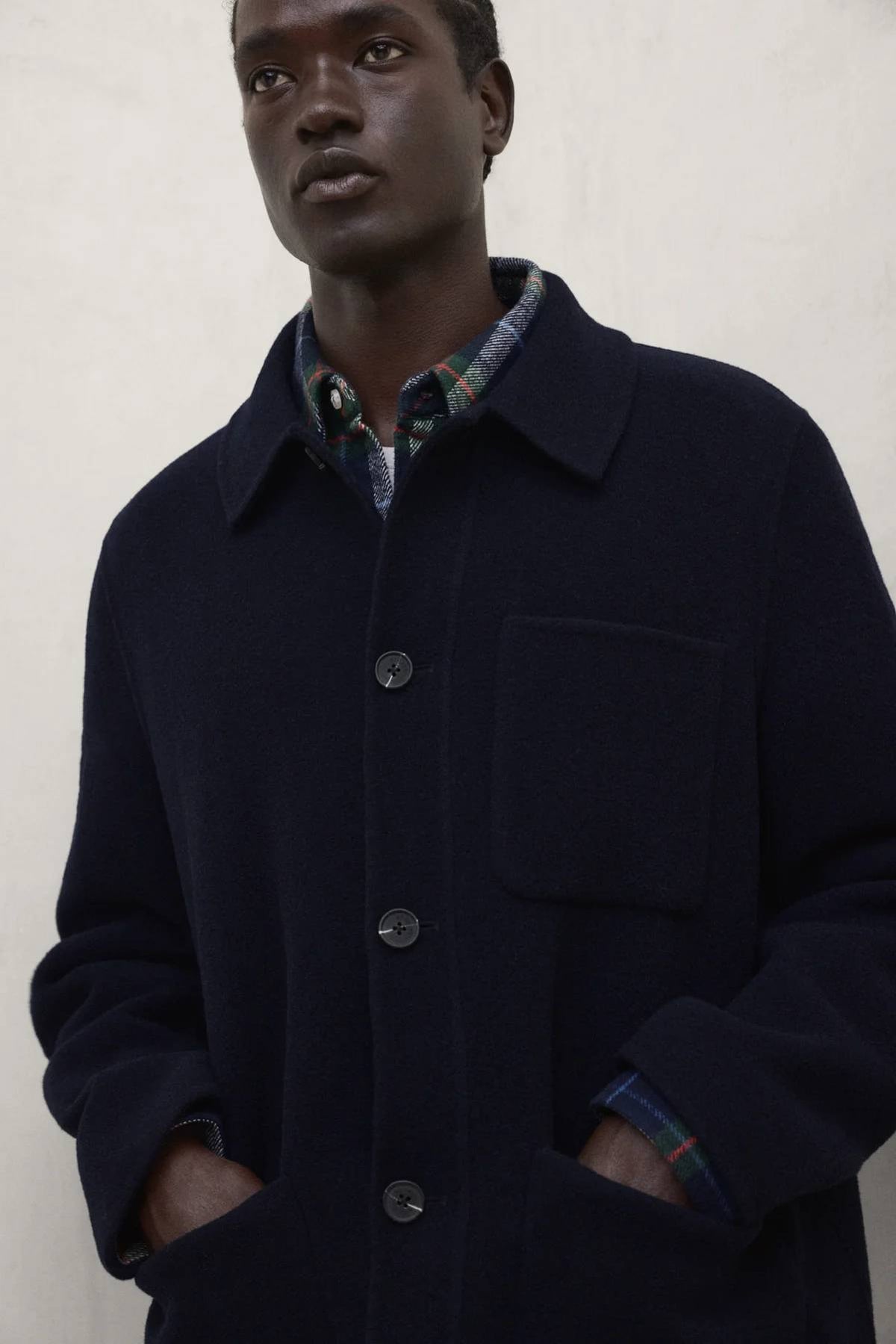 Ecoalf Arone Recycled Wool Jacket - Deep Navy