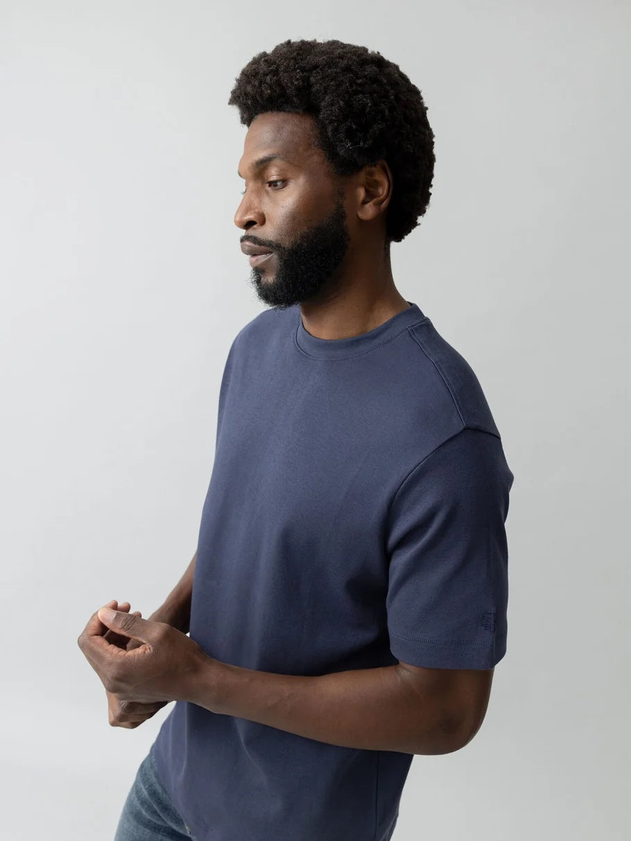 Mos Mosh Darren T-Shirt - Navy