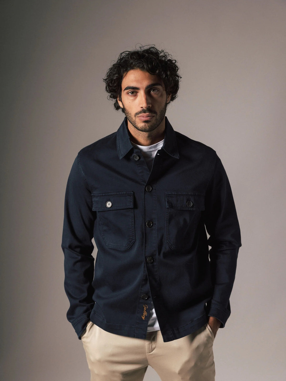 Mos Mosh Matteo Overshirt - Navy