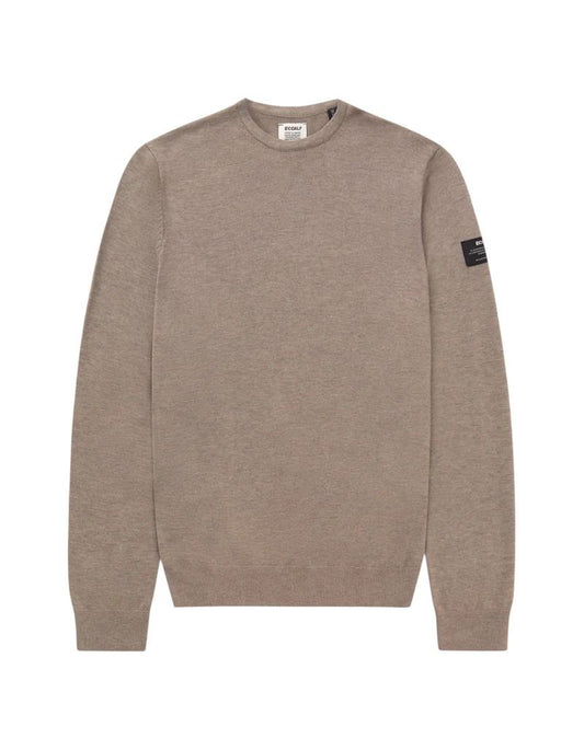 Ecoalf Bayona Recycled Wool Sweater - Toast Melange