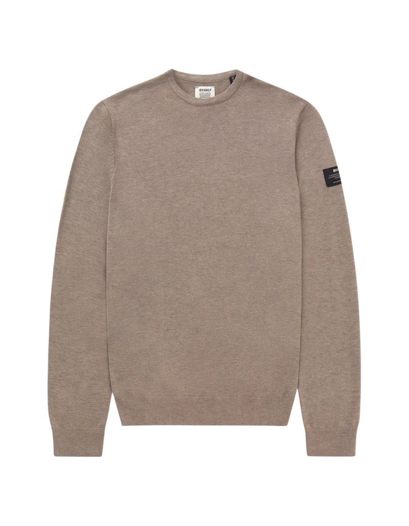 Ecoalf Bayona Recycled Wool Sweater - Toast Melange