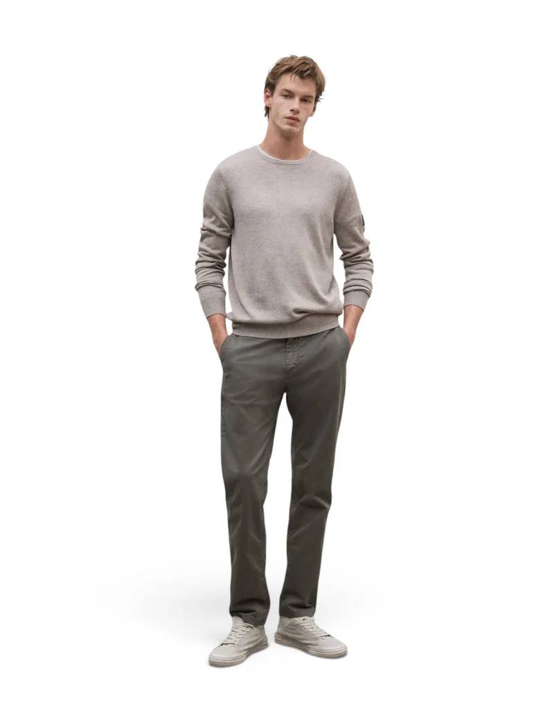 Ecoalf Bayona Recycled Wool Sweater - Toast Melange