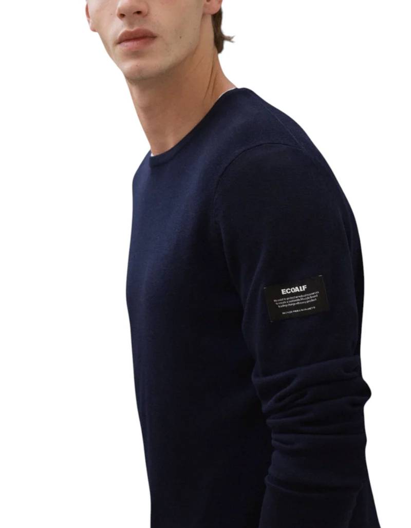 Ecoalf Arone Recycled Wool Jacket - Deep Navy