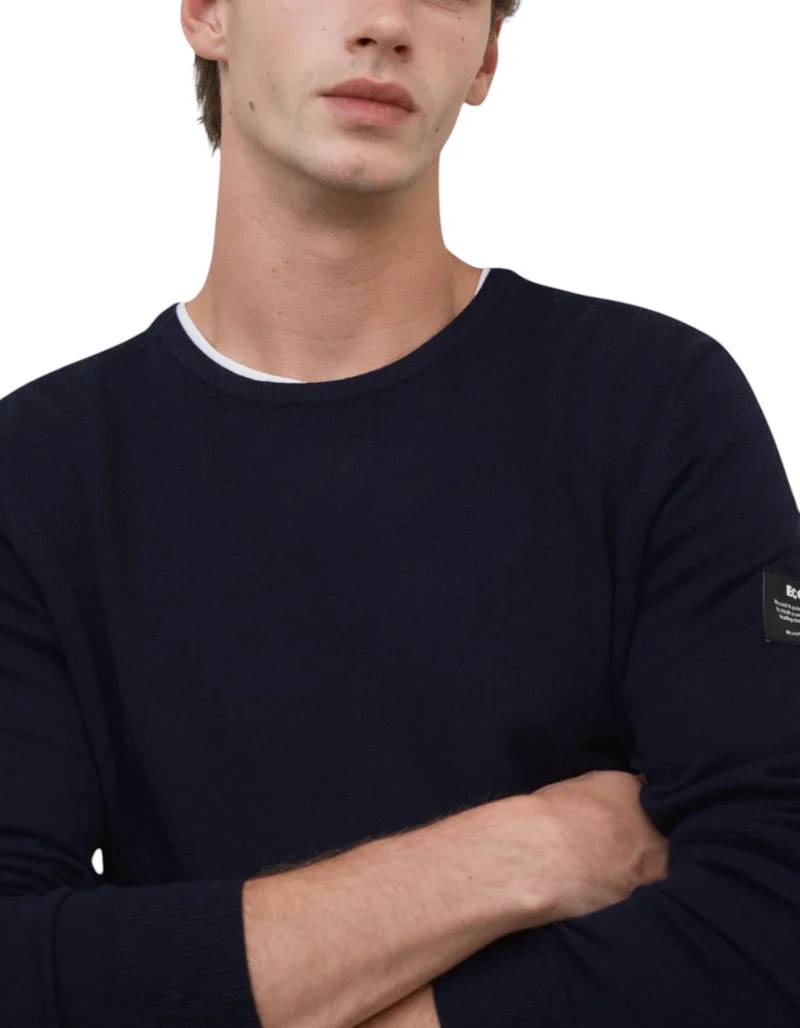 Ecoalf Arone Recycled Wool Jacket - Deep Navy