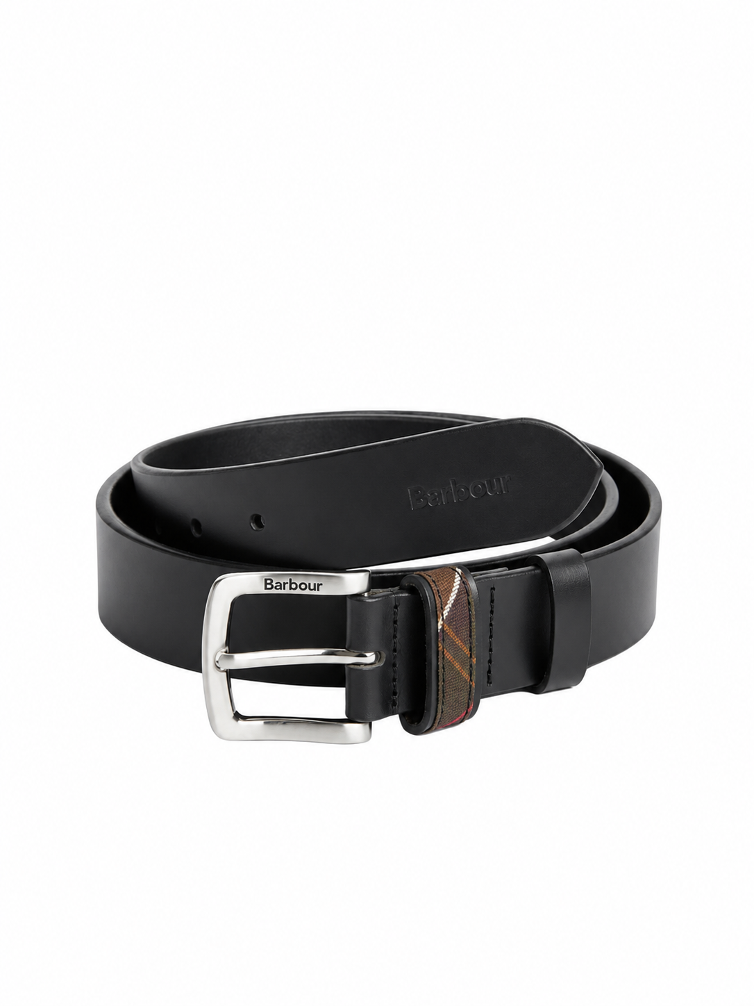 Barbour Esk Leather Belt - Black