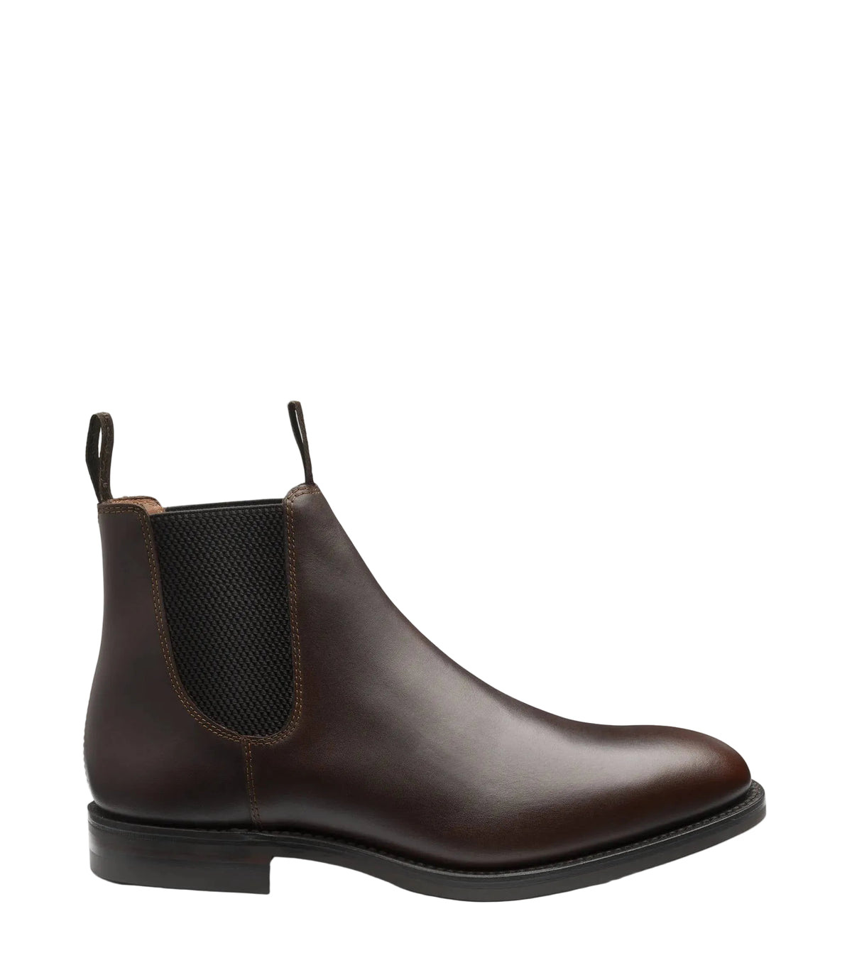Loake Chatsworth Chelsea Boots - Dark Brown Waxy Leather
