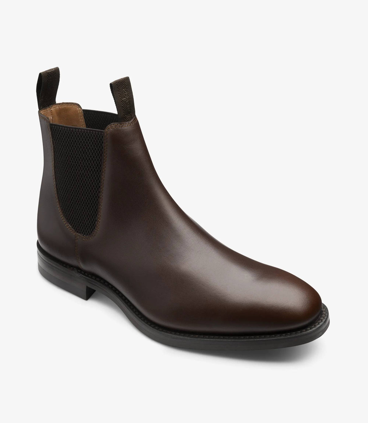 Loake Chatsworth Chelsea Boots - Dark Brown Waxy Leather