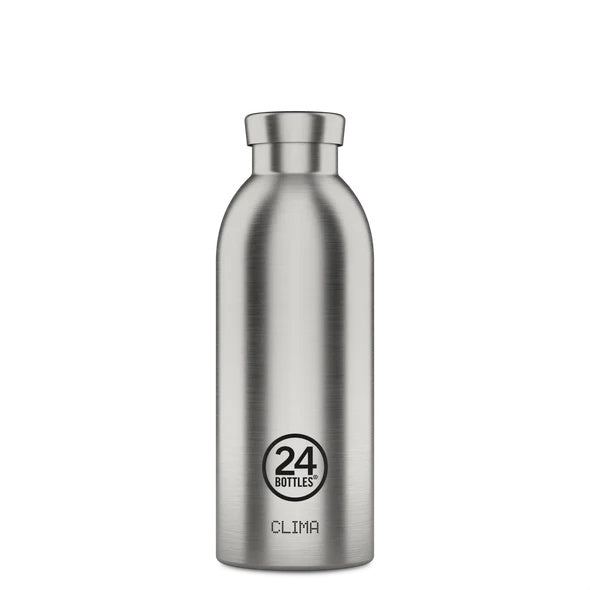 24 Bottles 500ml Clima Bottle Brushed Steel