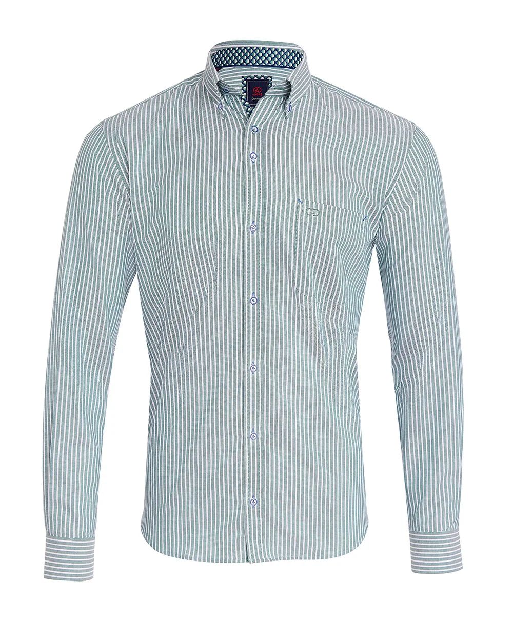 André Cahill Stripe Shirt – Green
