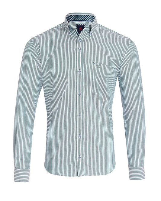 André Cahill Stripe Shirt – Green