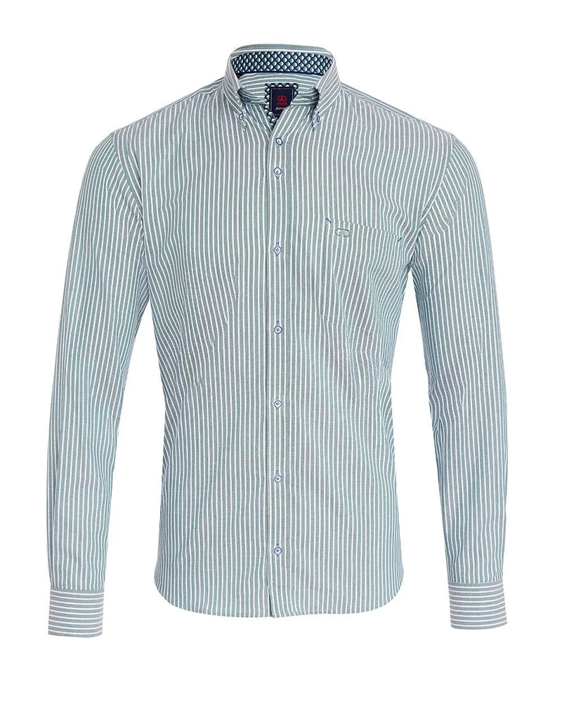 André Cahill Stripe Shirt – Green