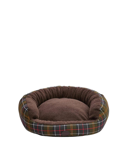 Barbour Snuggle Dog Bed 30" - Classic Tartan