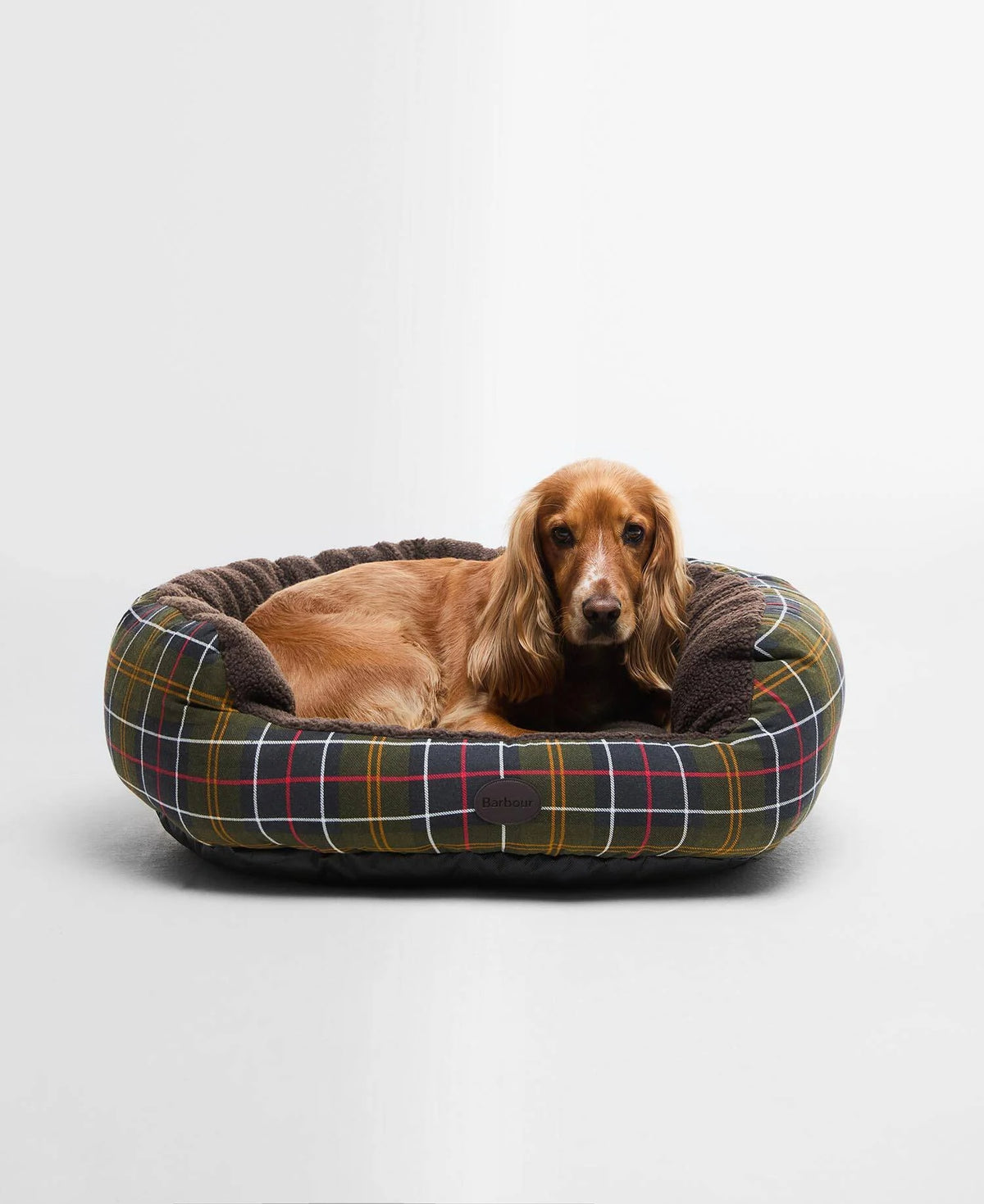 Barbour Snuggle Dog Bed 30" - Classic Tartan