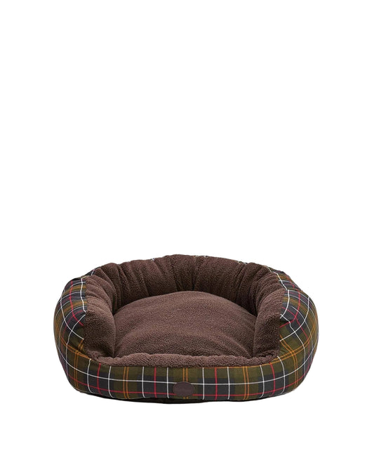 Barbour Snuggle Dog Bed 35" - Classic Tartan