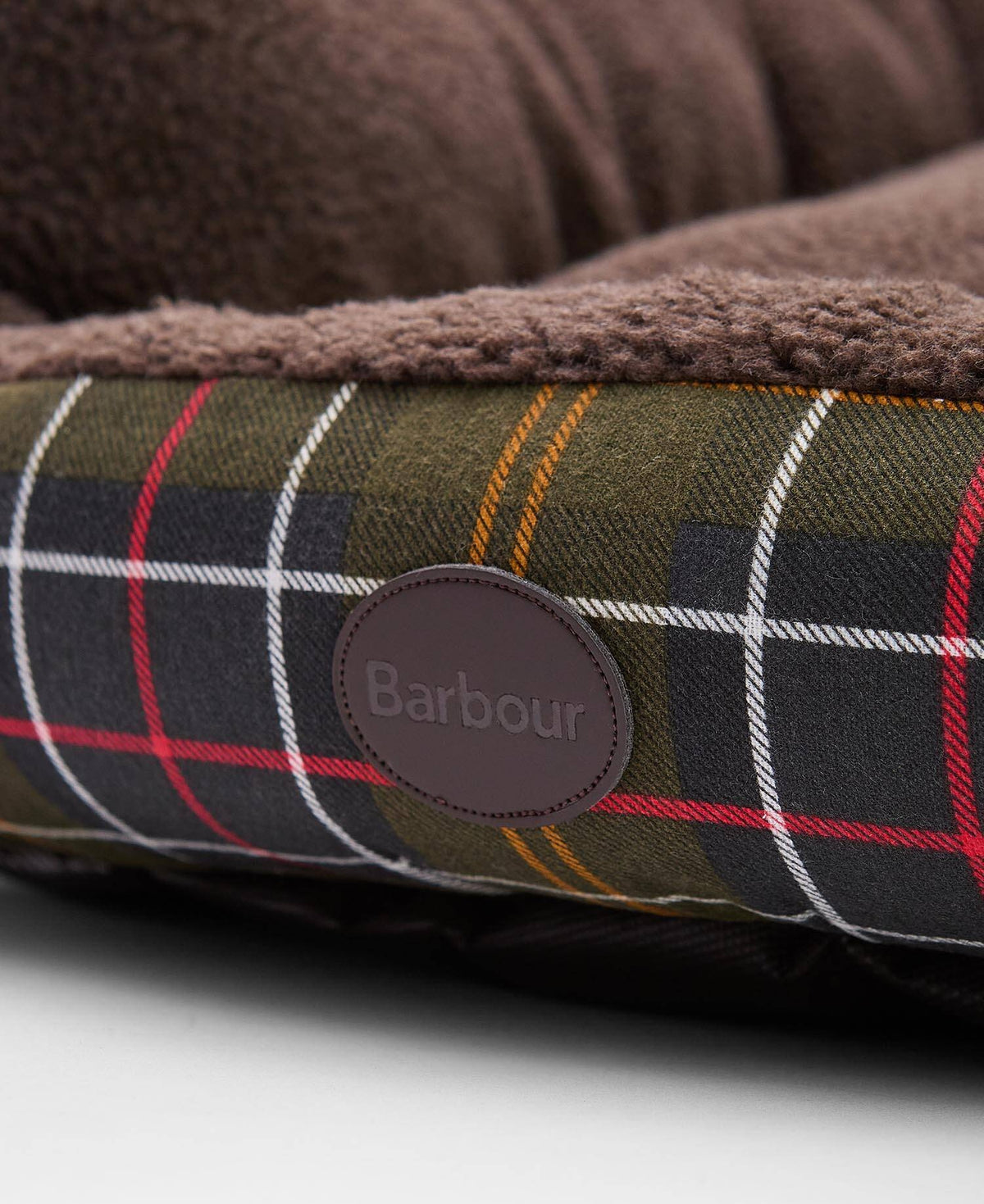 Barbour Snuggle Dog Bed 35" - Classic Tartan