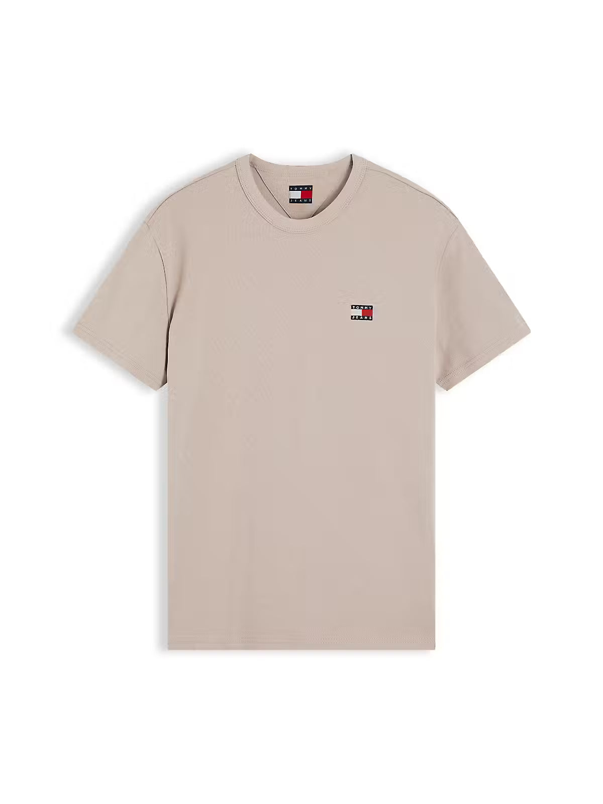 Tommy Jeans Tommy Badge Crew Neck T-Shirt – Limestone Dust