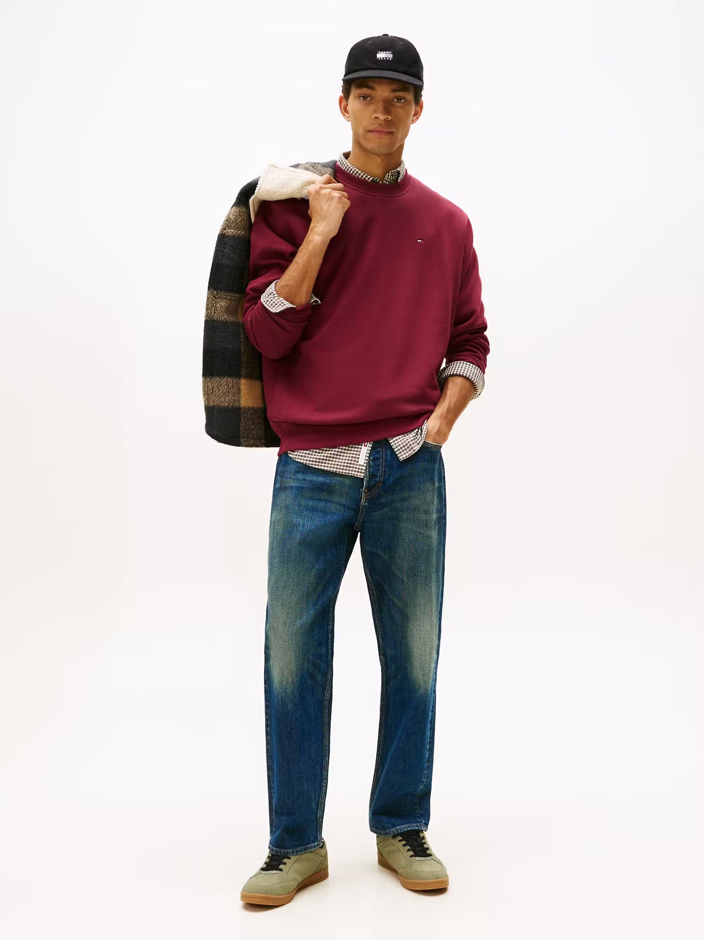 Regular Fit Flack Crew Neck Sweater