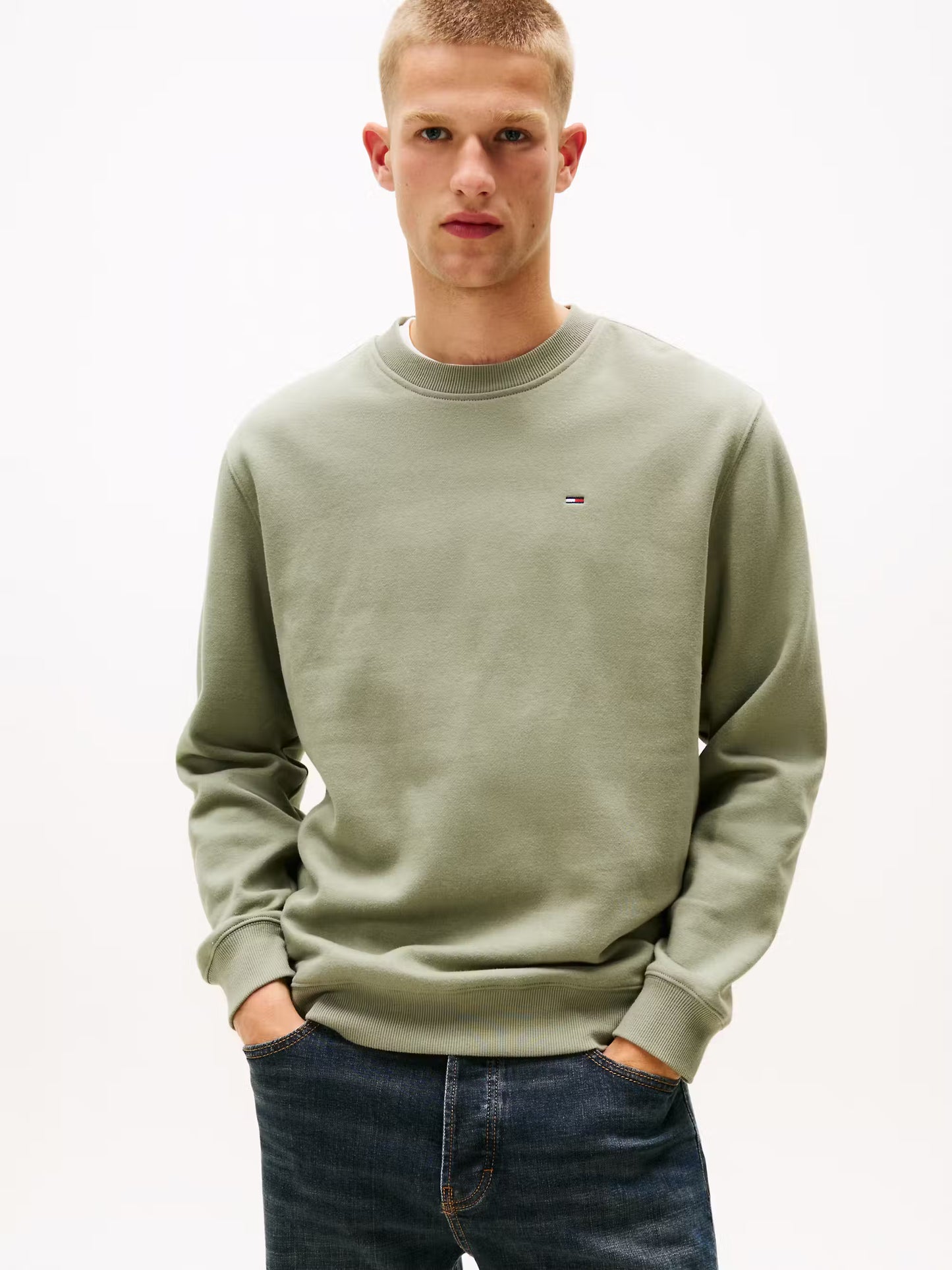 Regular Fit Flack Crew Neck Sweater