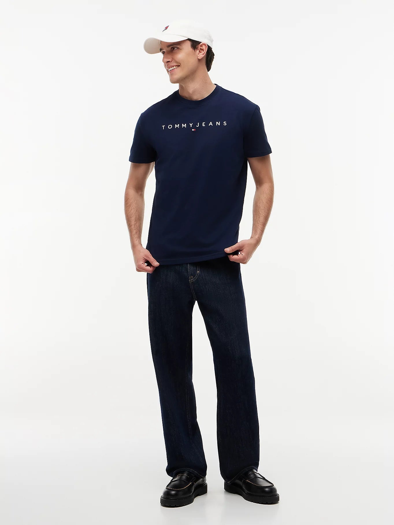 Tommy Hilfiger Linear Logo Embroidery Jersey T-Shirt