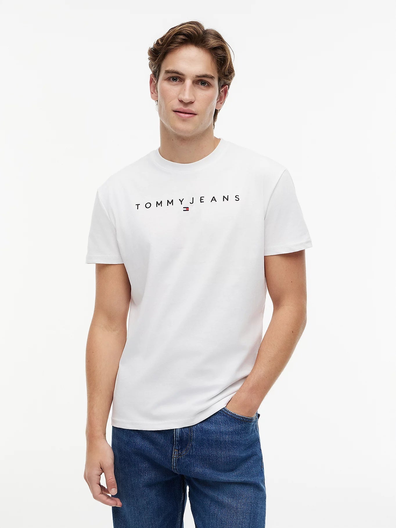 Toommy Hilfiger Linear Logo Embroidery Jersey T-Shirt