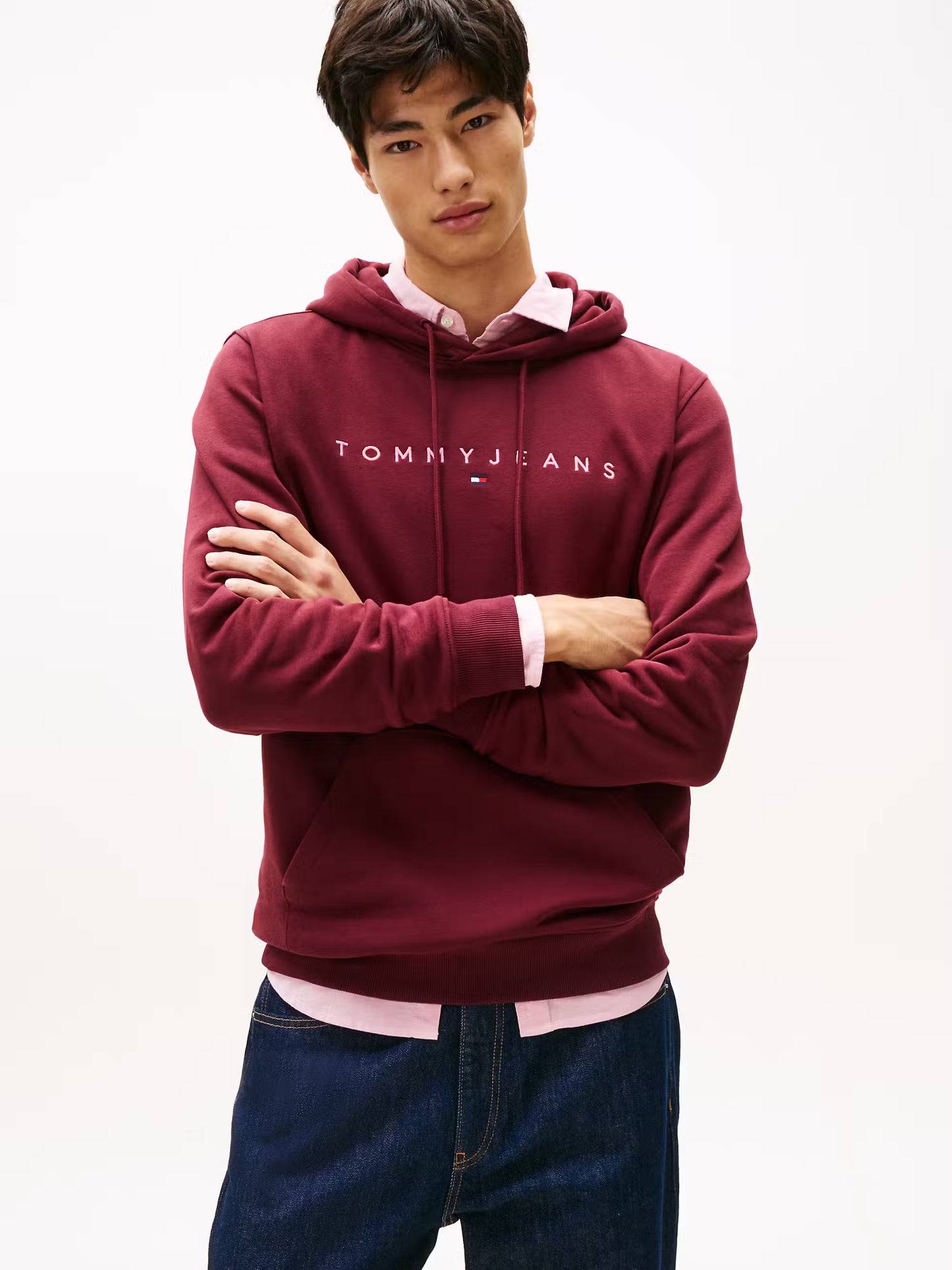 Regular Fit Linear Hoodie
