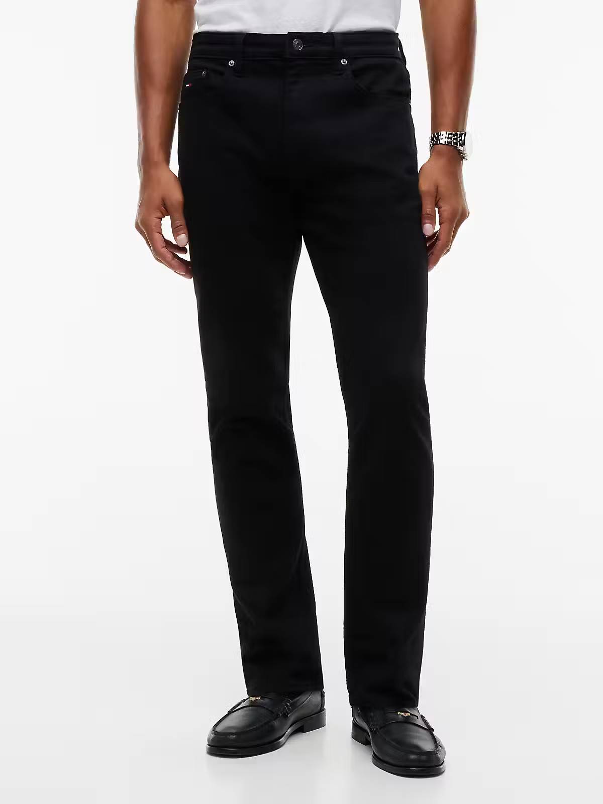 Tommy Jeans Ryan Slim Straight Jeans – Black