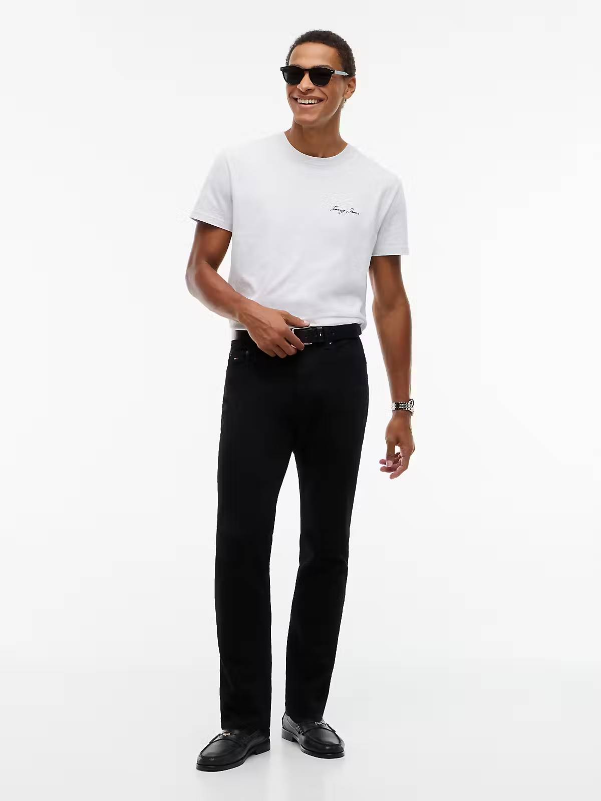 Tommy Jeans Ryan Slim Straight Jeans – Black