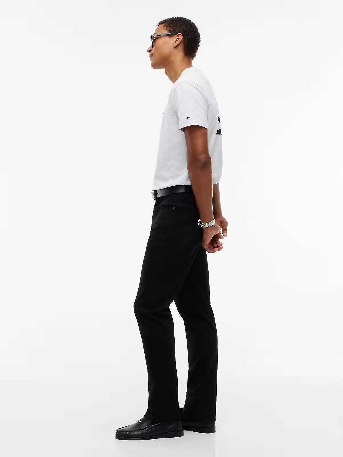 Tommy Jeans Ryan Slim Straight Jeans – Black
