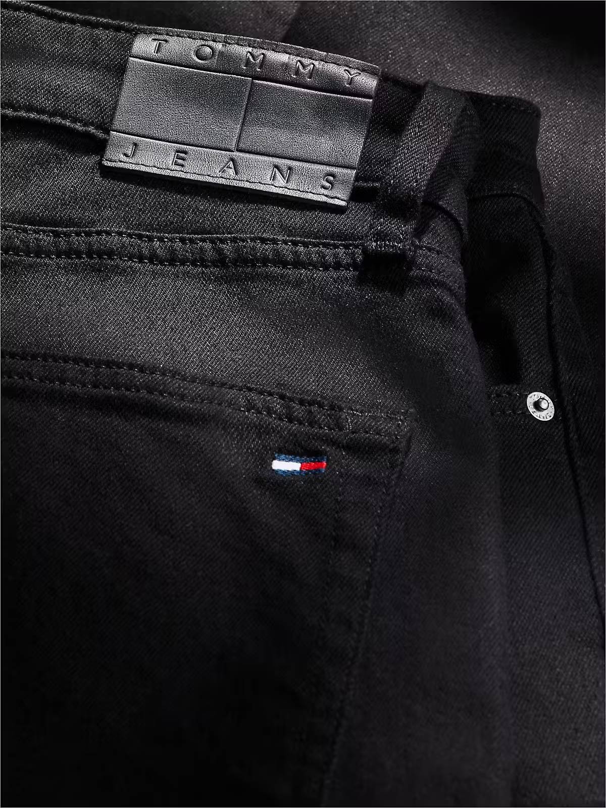 Tommy Jeans Ryan Slim Straight Jeans – Black