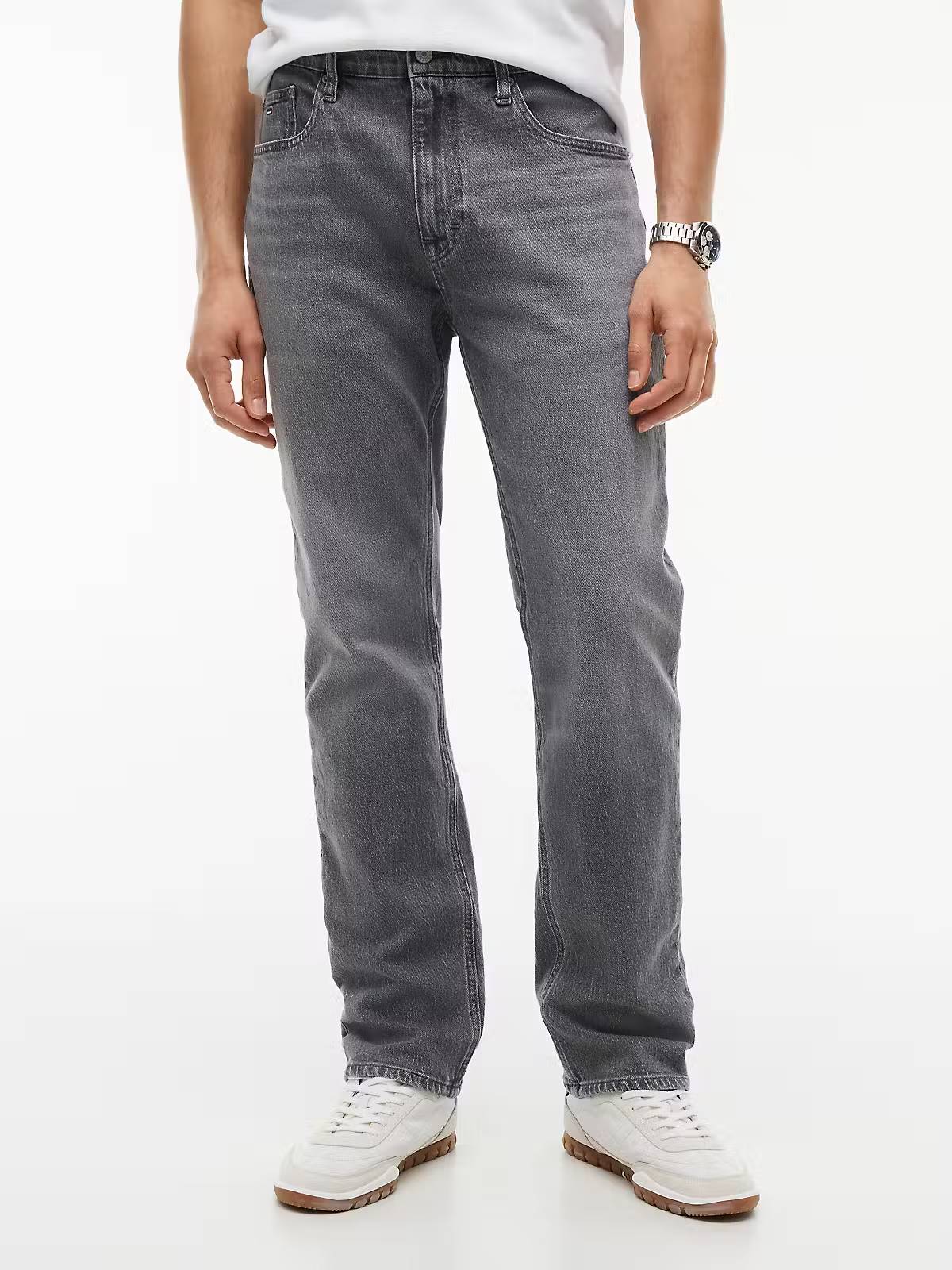 Tommy Jeans Ryan Slim Straight Jeans – Grey Denim