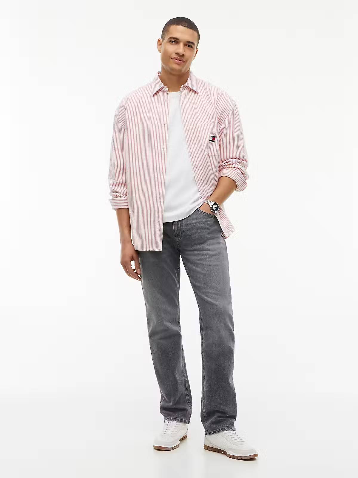 Tommy Jeans Ryan Slim Straight Jeans – Grey Denim