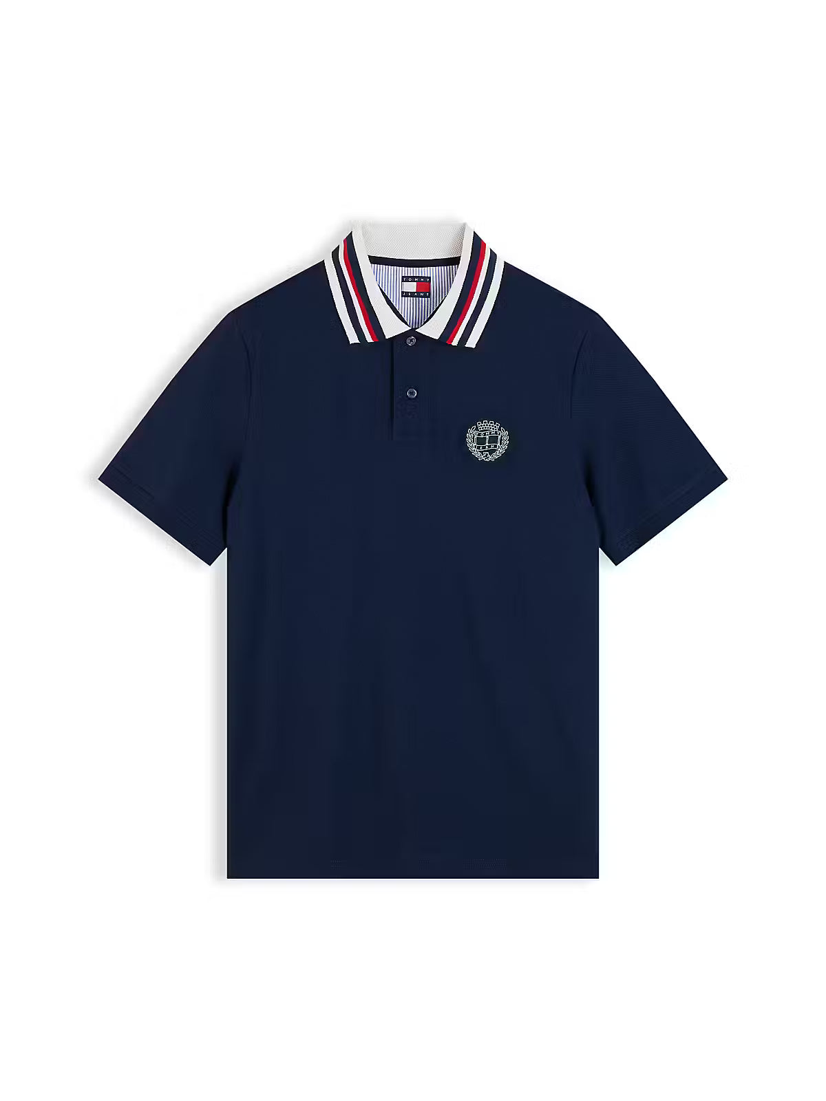 Tommy Jeans Wavy Crest Polo Shirt – Navy