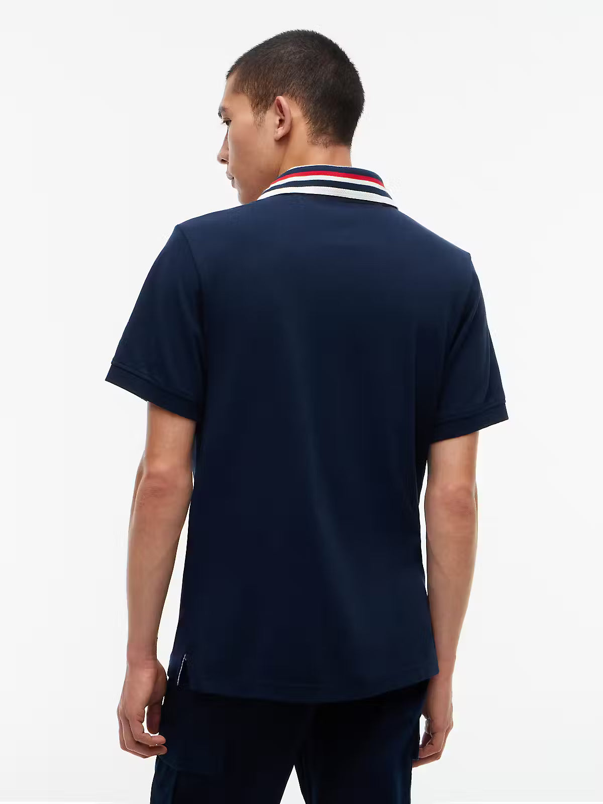 Tommy Jeans Wavy Crest Polo Shirt – Navy