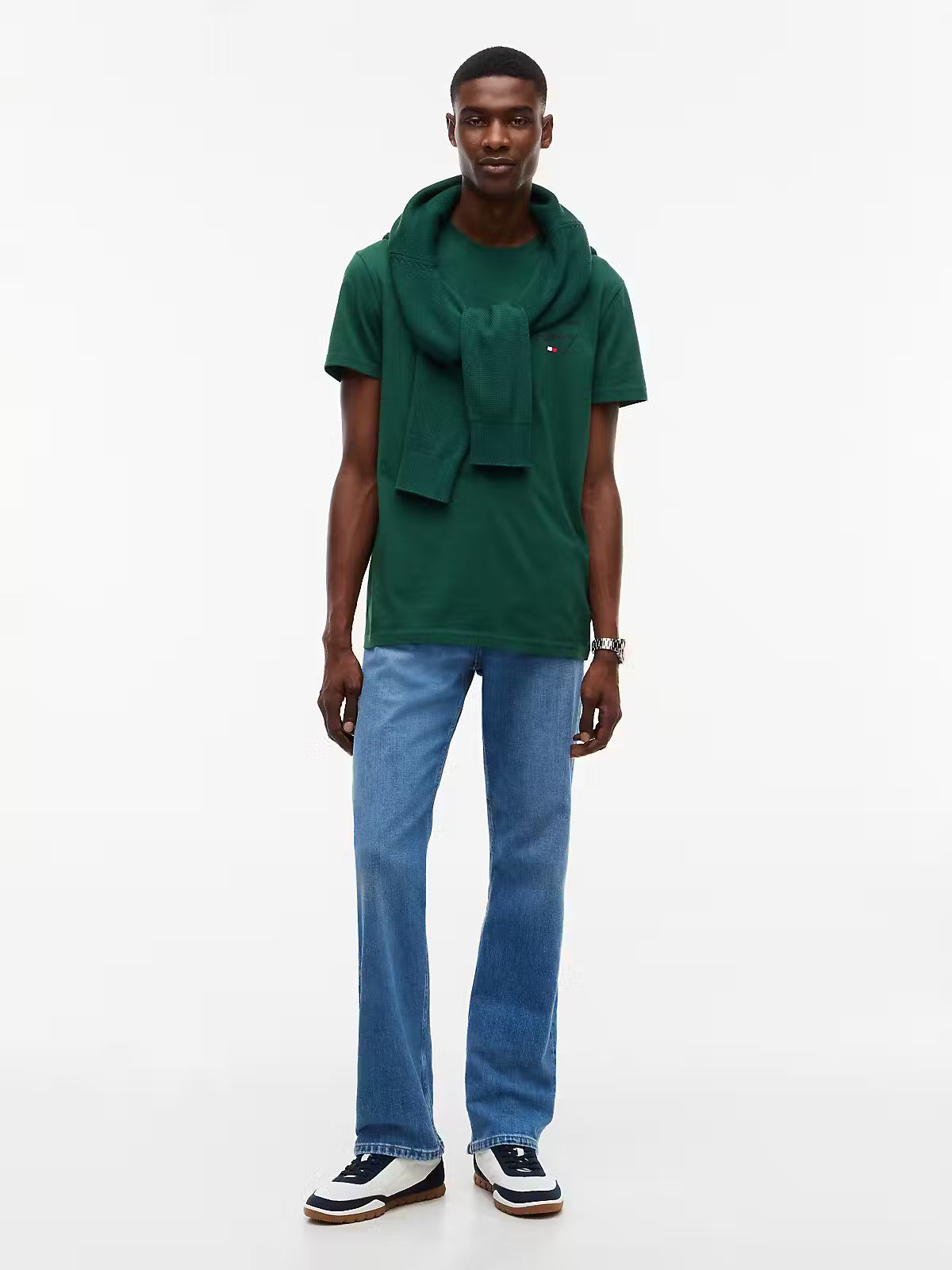 Tommy Jeans Signature Chest T-Shirt – Velvet Green