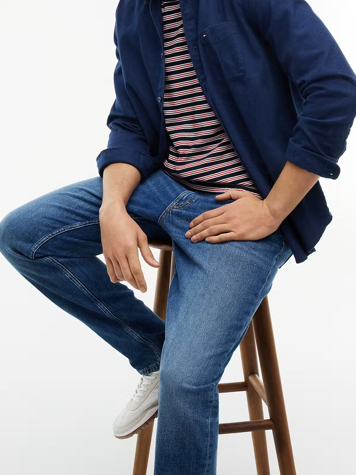 Tommy Jeans Ryan Slim Straight Jeans – Denim Dark