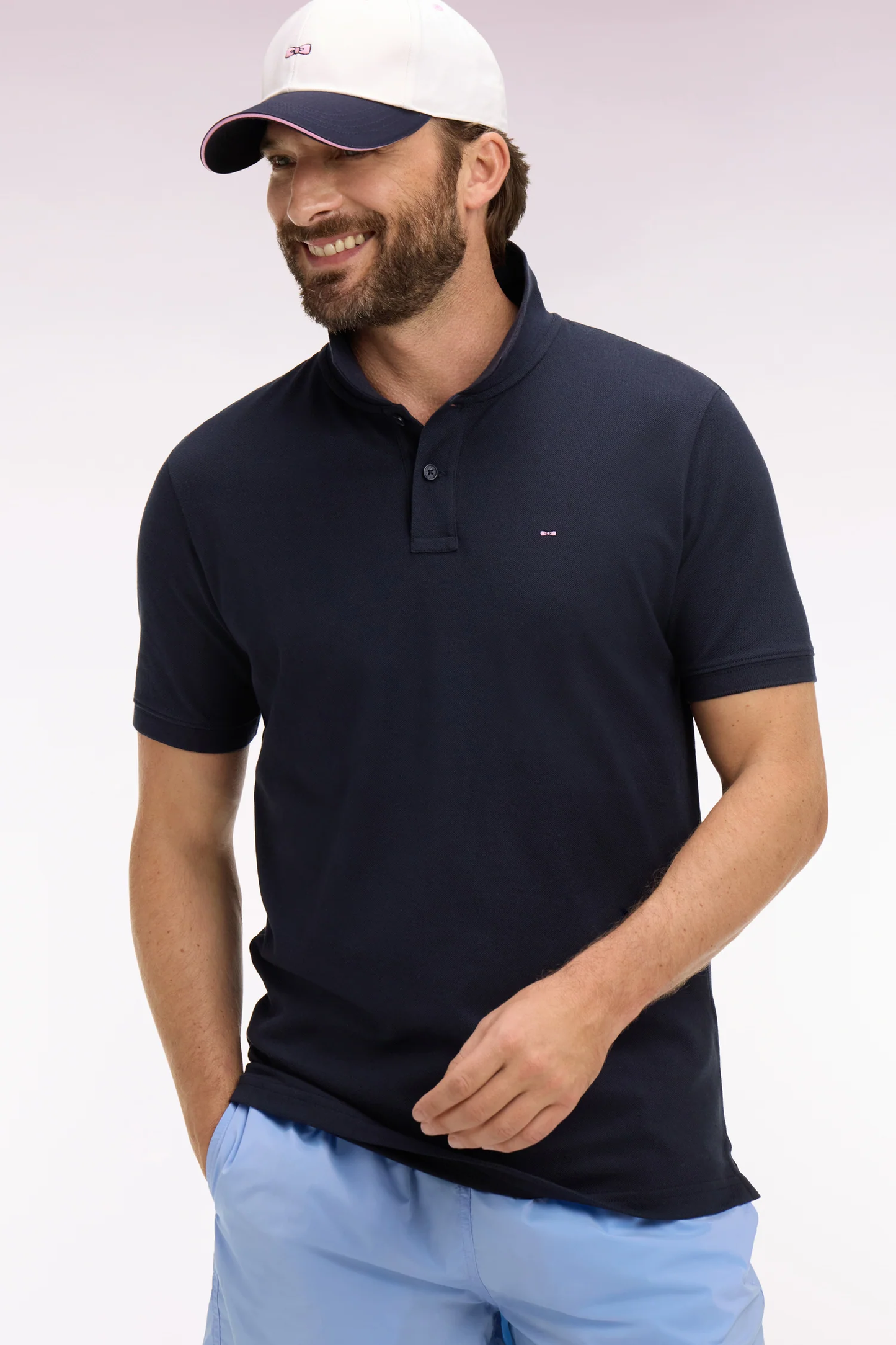 Eden Park Short-sleeved polo shirt in cotton with a regular fit